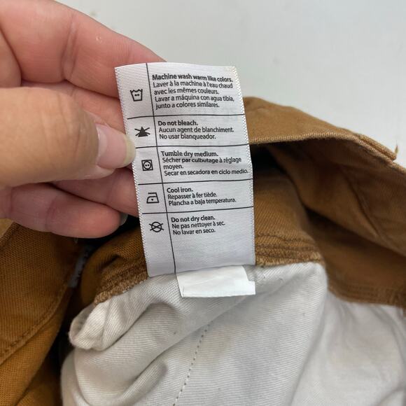 Carhartt Relaxed Fit Tan Canvas Workwear Utility Pant Jeans size 36X32 - Picture 12 of 16